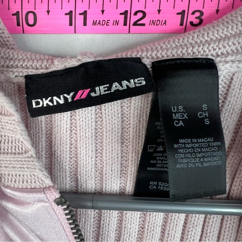 DKNY vest zip up shiny light pink y2k rare Satin Pink Sleeveless Zip Front Vest - Picture 8 of 11
